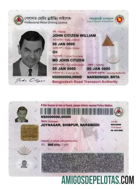 Bangladesh DL Versão 1 modelo